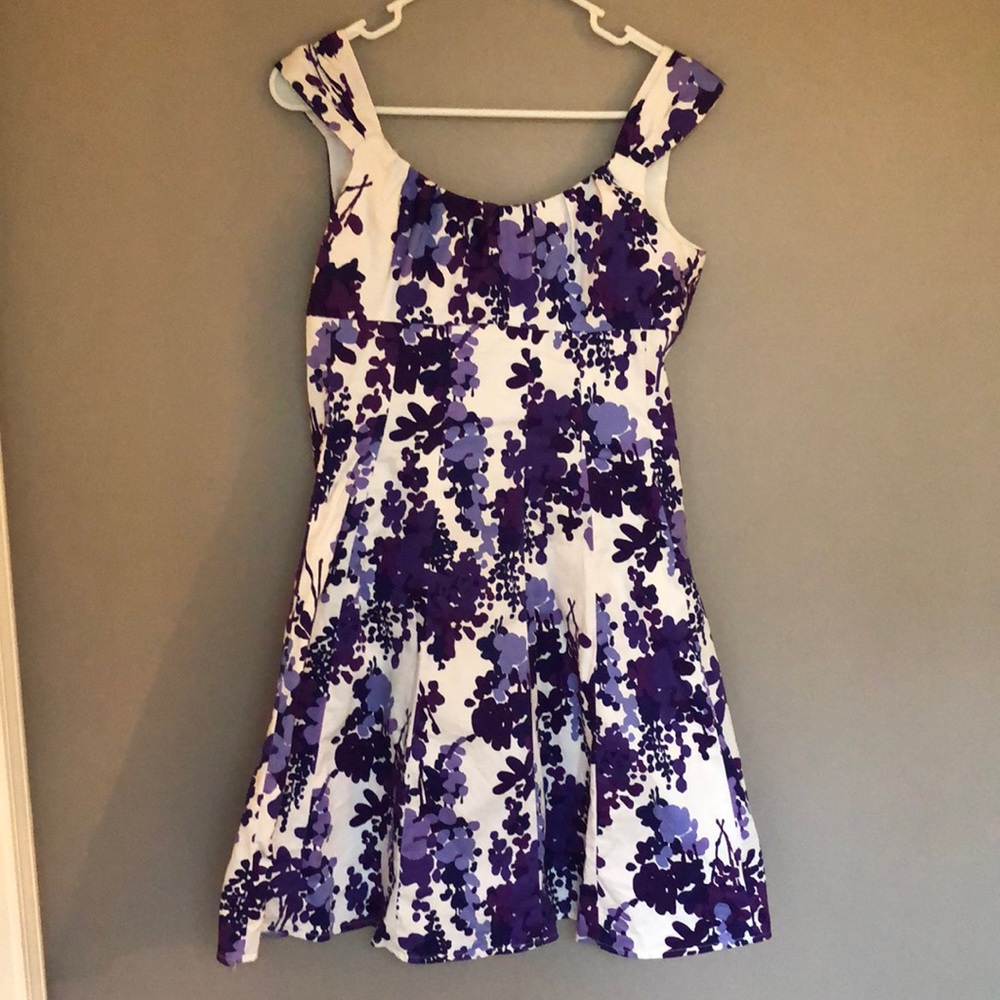 Petite purple floral dress